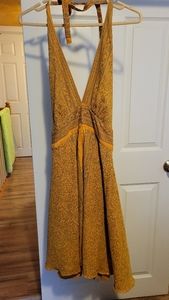 OSF Most Indian Silk Halter Dress